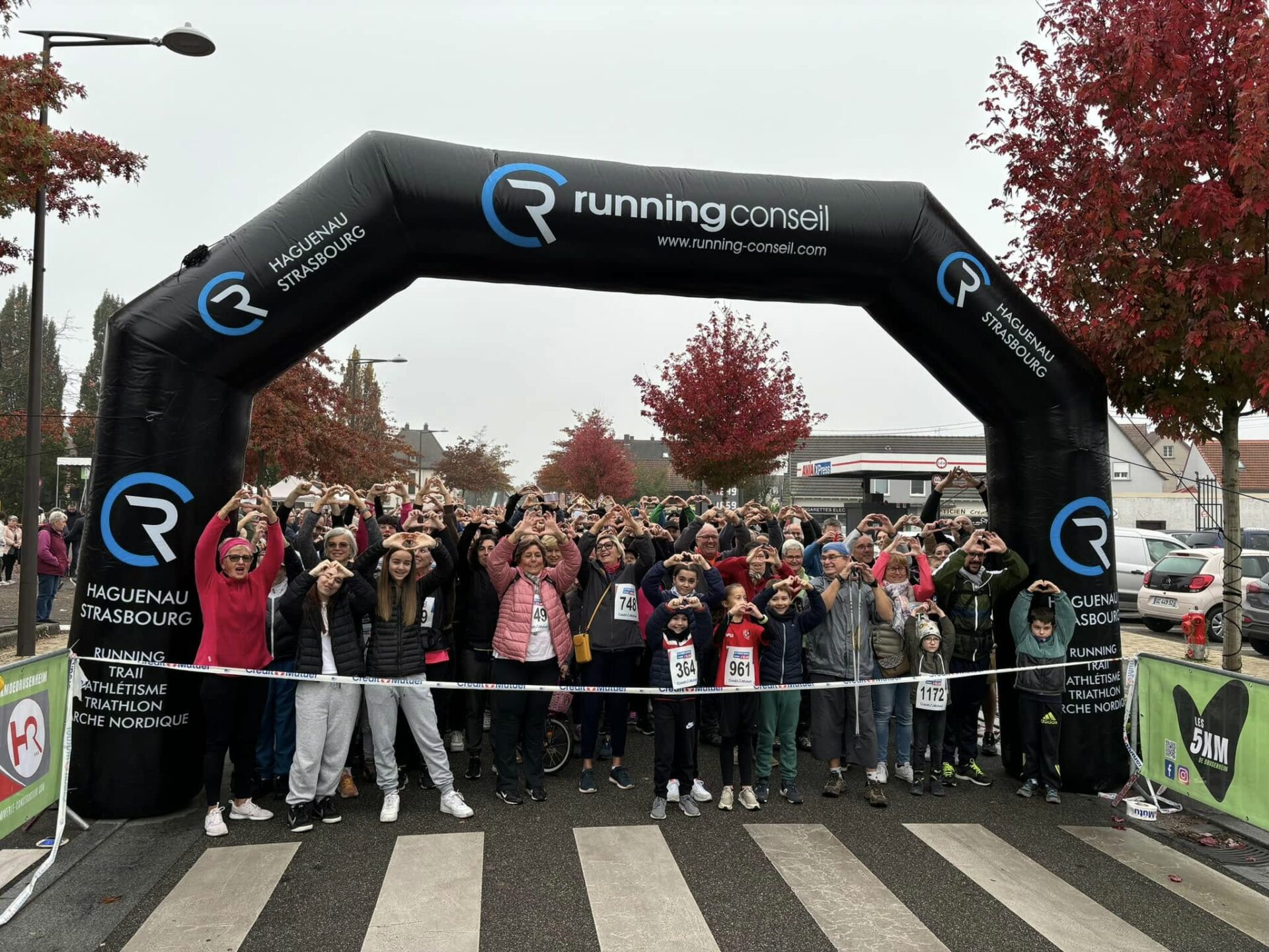 Départ de la marche "5km de Drusenheim"